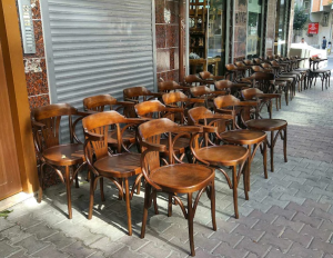 Bahçe ve sahil için katlanabilir ahşap şezlong 18 ikinci el BAHCE VE RESTAURANT sandalyeleri