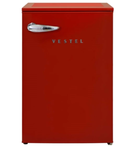 ALMAN YAPIMI ANTİKA SOBA DEMİR DÖKÜM SAĞLAM 6 Defolu Vestel Retro SB14201 Kırmızı Mini Buzdolabı