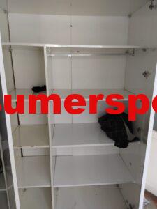 Gizli çekmeceli yemek masası ikinci el 2500 TL 9 farklı depolama bölümleri bulunan giysi dolapları, ikinci el bol raflı elbise saklama dolabı