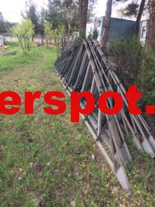 Spot ucuz iki kişilik ahşap karyola 17 ikinci el demir çatı makası en iyi fiyat 1500 TL